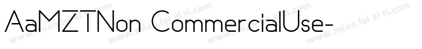 AaMZTNon CommercialUse字体转换
